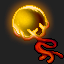 Dark Background Yellow Bauble Lamp.png